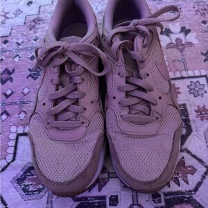 Nike Pink Sneakers with Mesh Upper and Rubber Sole